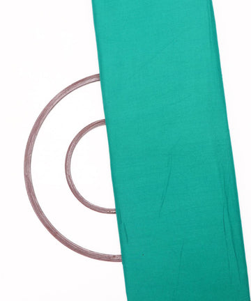 Turquoise Colour Plain Rayon Fabric